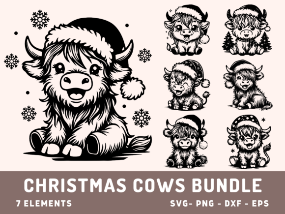 Download Highland Cow Christmas Svg Bundle - Highland cow christmas svg Collection