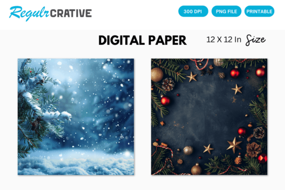 Download Xmas Background, Christmas Digital Paper - Xmas Collection
