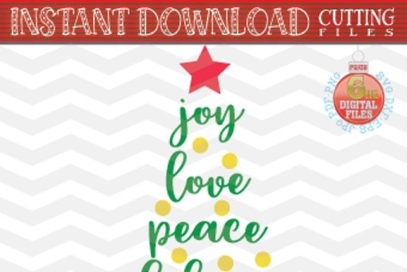 Download Joy Love Peace Believe Christmas SVG - X - Joy Collection