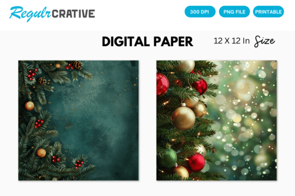 Download Xmas Background, Christmas Digital Paper - Xmas Collection