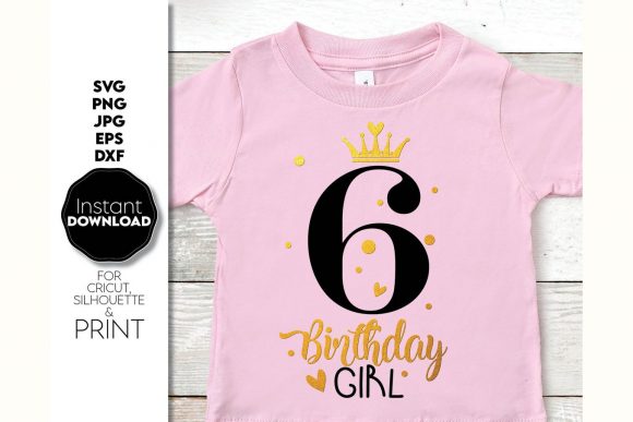 Download 6th Birthday Girl Gift Design Shirt - Gift design Collection