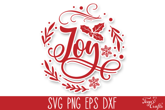 Download Round Christmas SVG Quote - Joy - Joy Collection